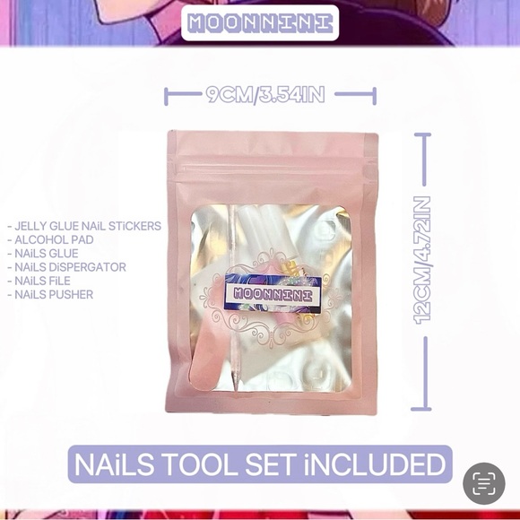 MOONNiNi 24pcs PRESS ON NAiLS w/toolkit - N67 - Picture 3 of 7